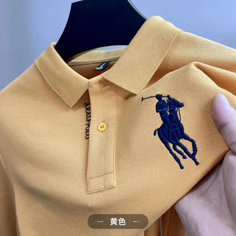 High-end Trend Embroidery Polo Shirts 2024 Summer Luxury Handsome Fashion Casual T-shirts Short-sleeved New Quality Men Clothing