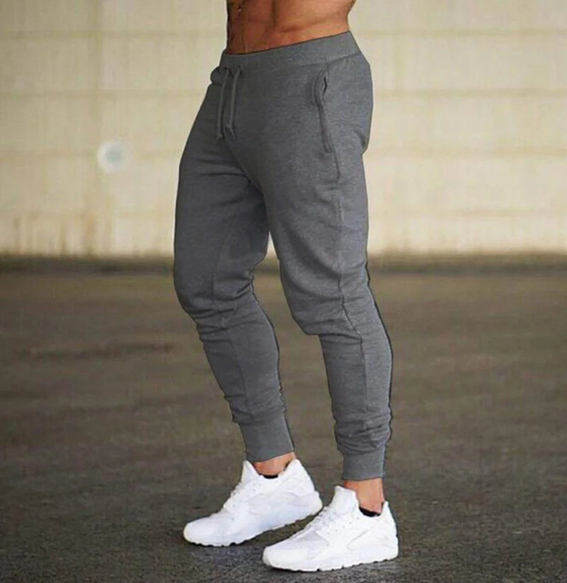 2024 Fashion Men Gyms Pure color Pants Joggers Fitness Casual Long Pants Men Workout Skinny Sweatpants Jogger Tracksuit Trousers
